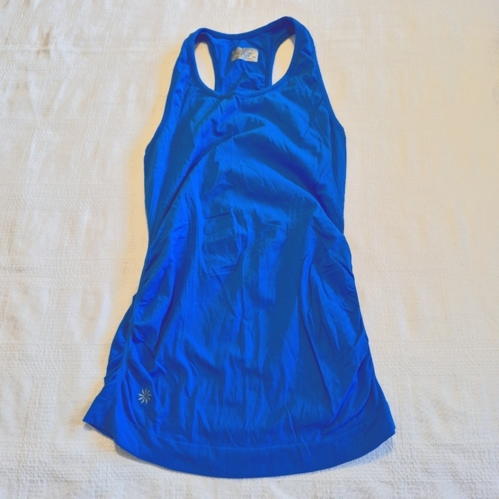 Athleta women's size XS blue tank top VGUC